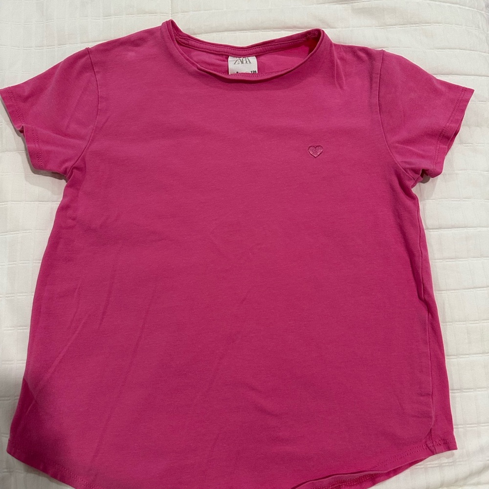 Zara Kids Fuchsia Short Sleeve Tee
